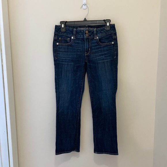American Eagle Women’s Artist Cropped Jeans Size 2 - Picture 1 of 6